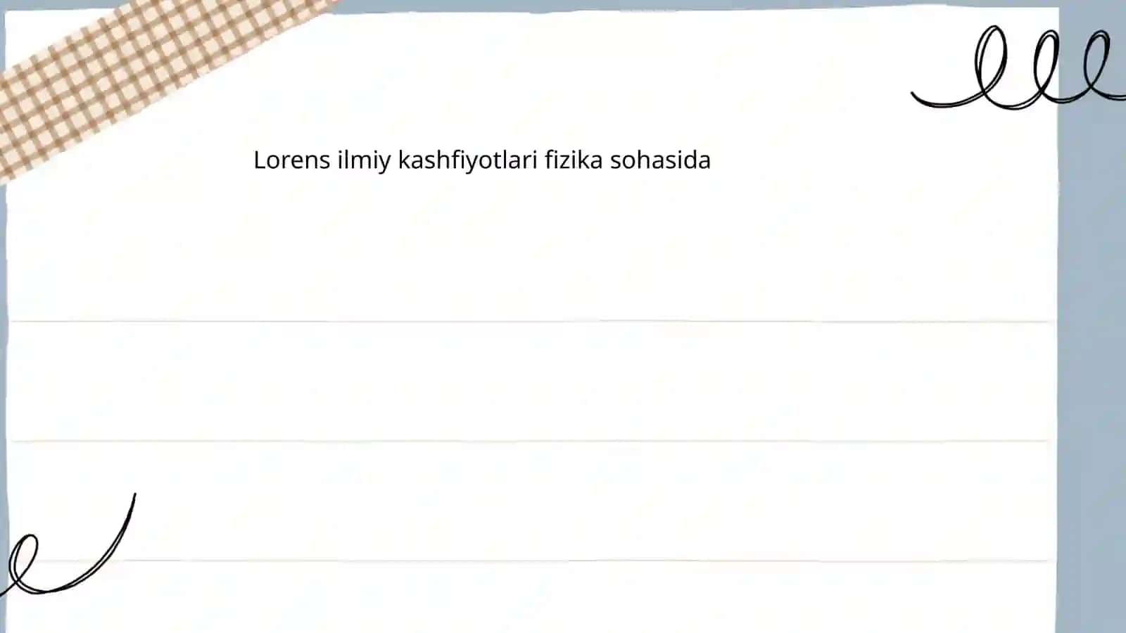 Lorensning Tarjimai Holi 4