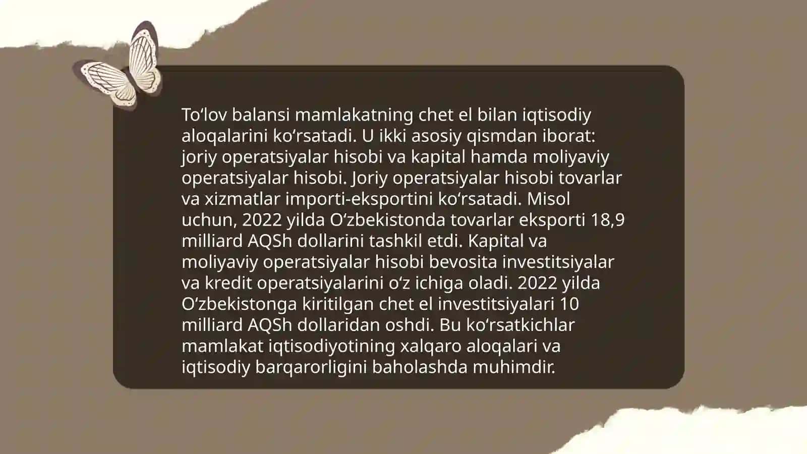 TOʻLOV BALANSINING MOHIYATI VA TARKIBI 4