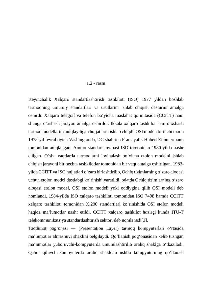 Kompyuter Tarmoqlarining Asosiy Arxitektura Modellari (OSI va TCP/IP) 4