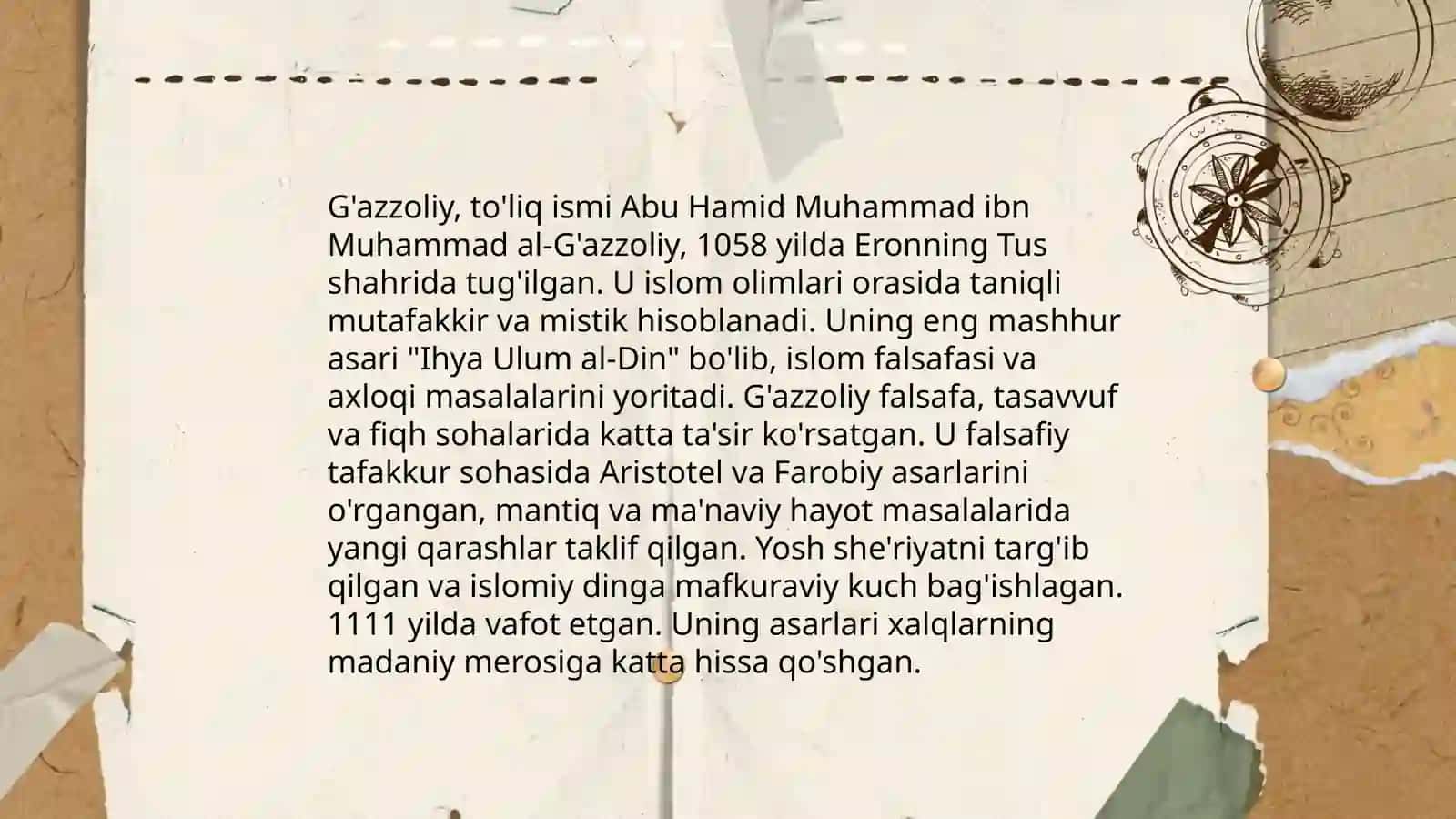 Abu Nasr Forobiy va G'zzoliyning falsafa ilmiga oid qarashlarini qiyosiy tahlil etish 4
