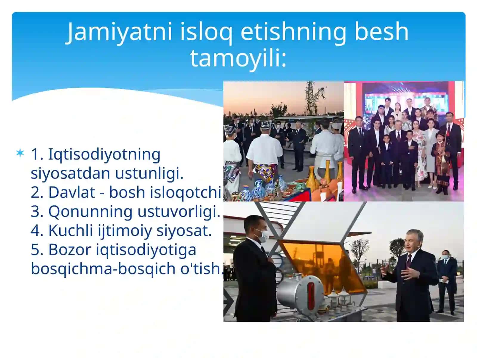 O'zbekiston Respublikasi Taraqqiyot O'zbek Modeli 4