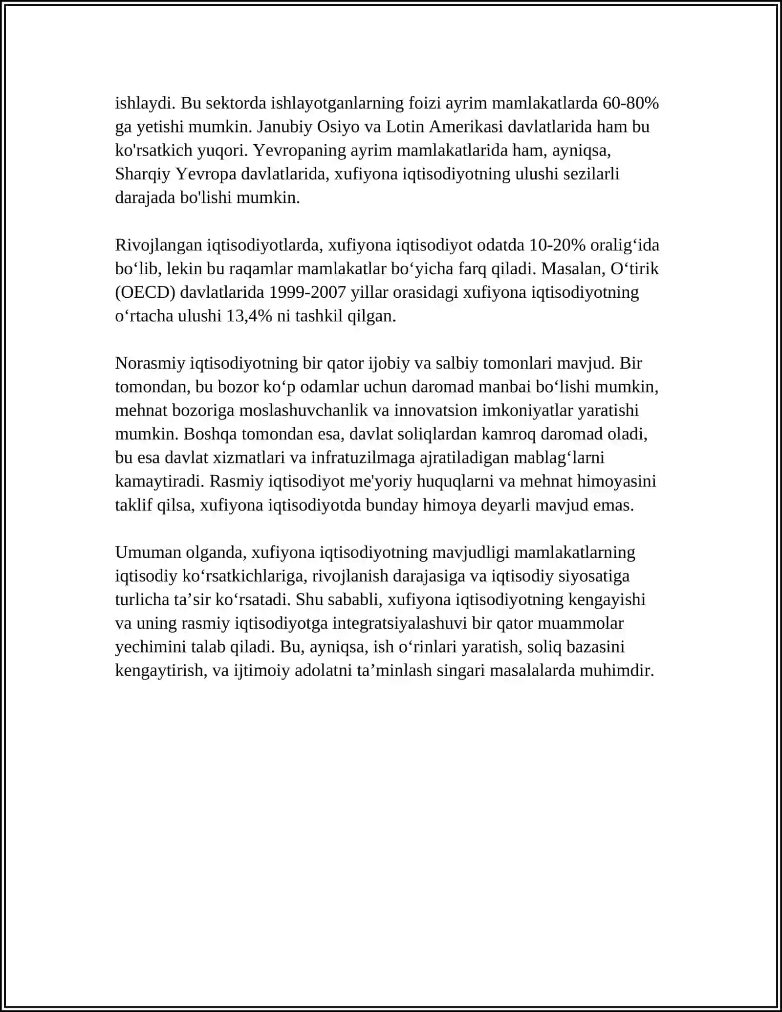 XUFIYONA IQTISODIYOTGA ILMIY QARASHLAR EVOLUTSIYASI 4