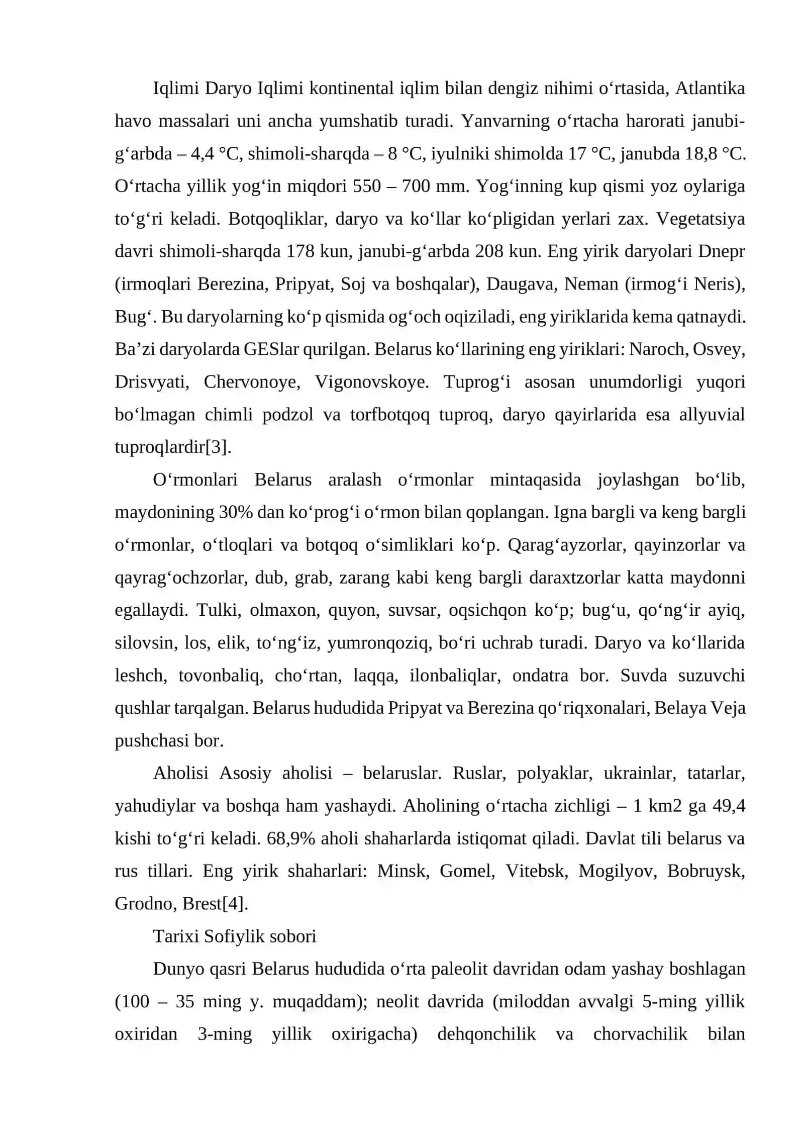 XX ASR OXIRI-XXL ASR BOSHLARIDA BELARUSIYA 4