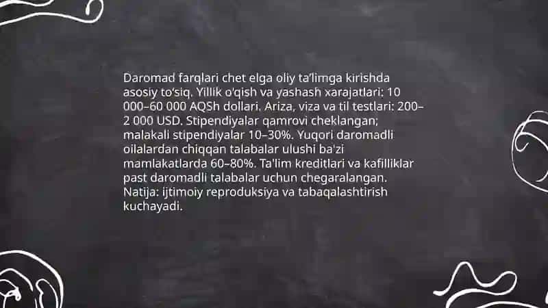 Chet elda taʼlimida tabaqalashtirish 4