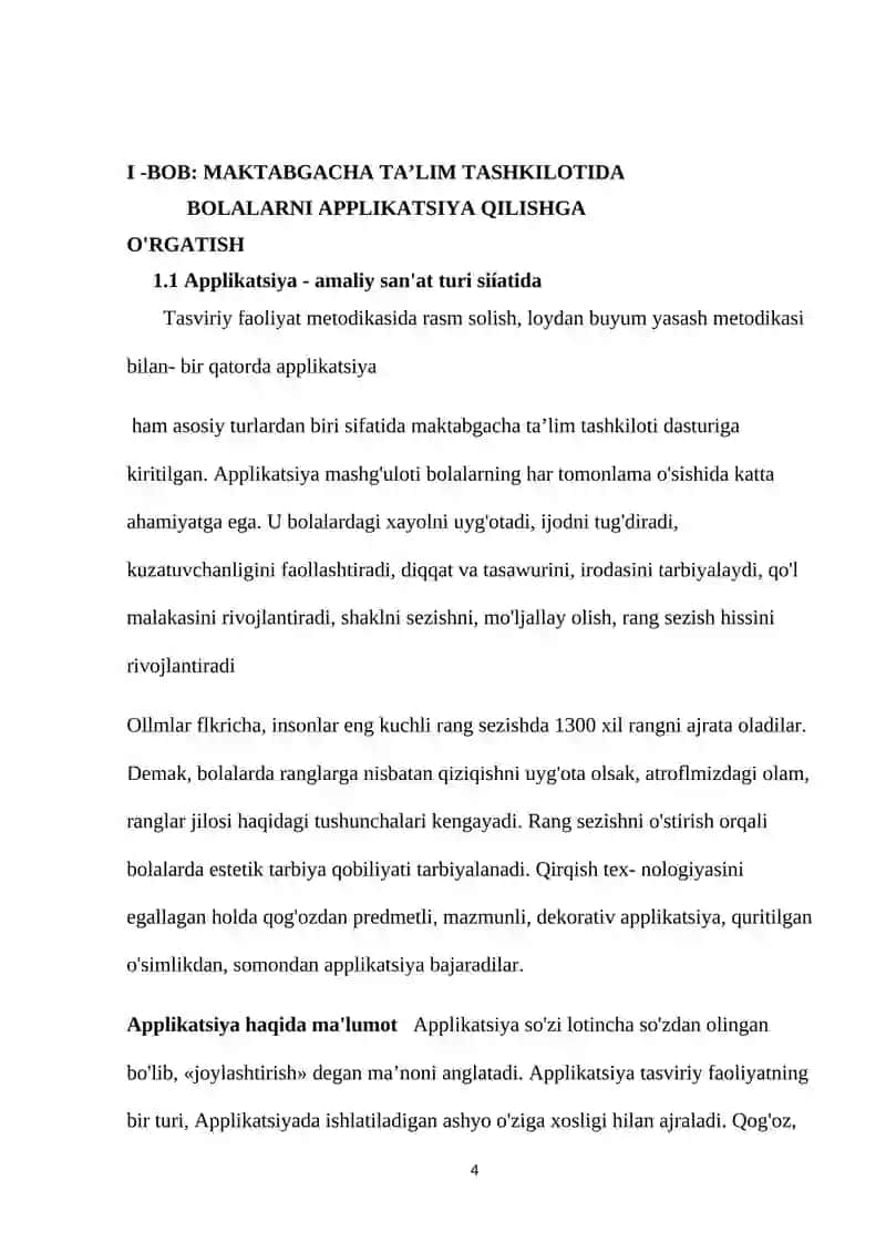 Applikatsiyaga oʻrgatishning vazifalar 4