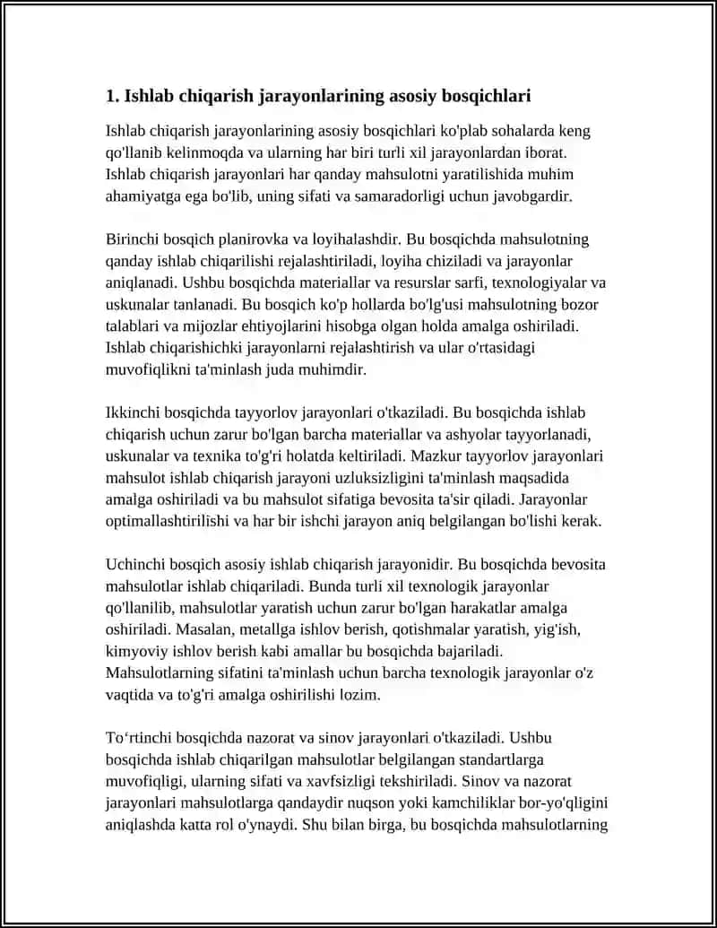 ISHLAB CHIQARISH JARAYONLARI VA UNING NATIJALARI 4
