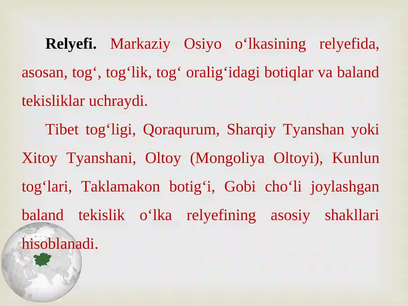 Markaziy Osiyo 4