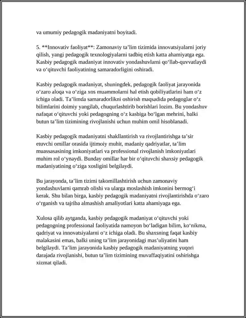 Kasbiy Pedagogik Madaniyat 4