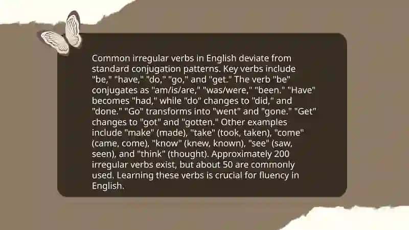 Irregular Verbs 4