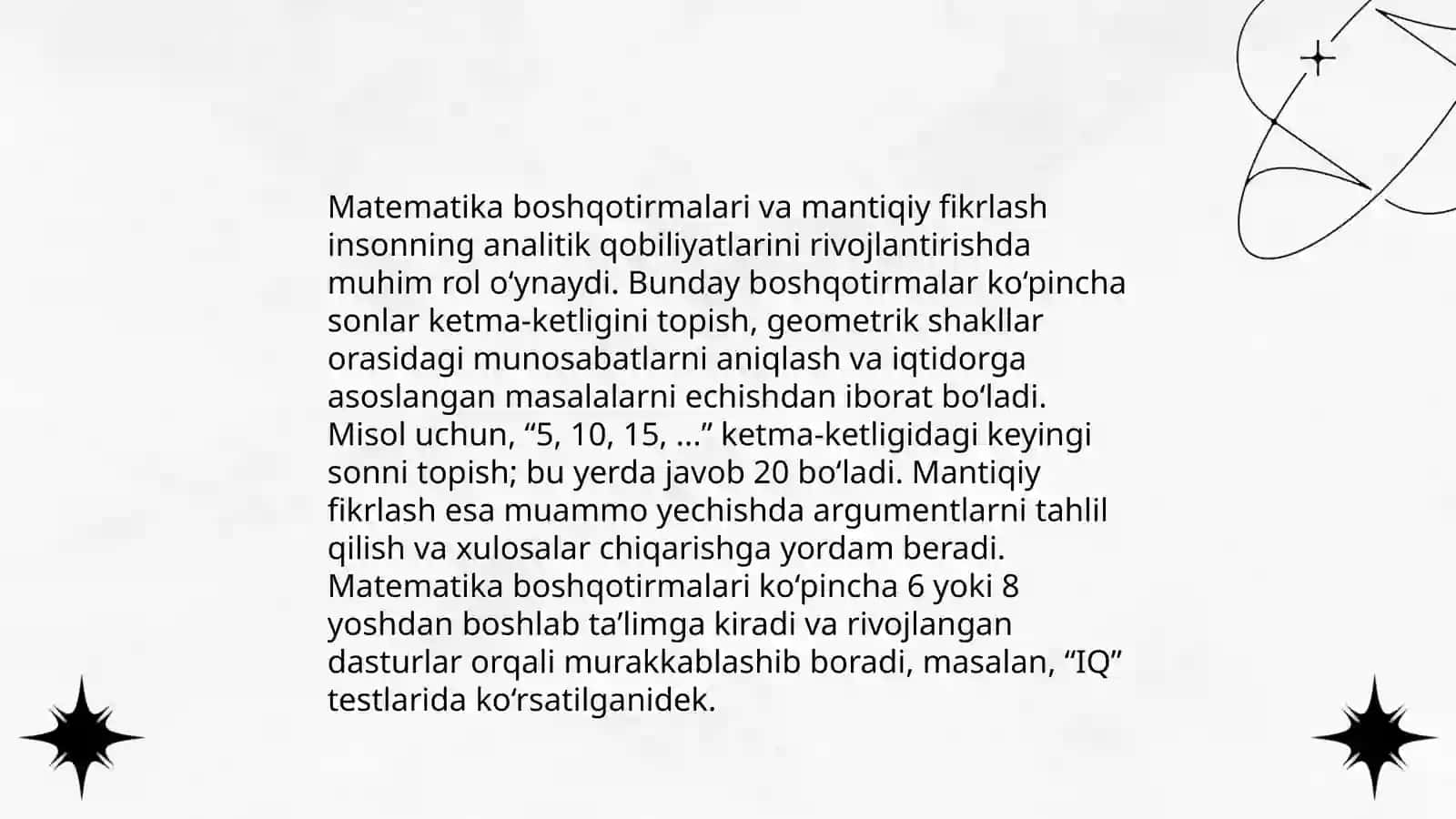 Matematik boshqotirmalari 4