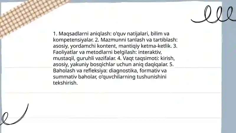 Dars talimni tashkil etishning asosiy shakli 4