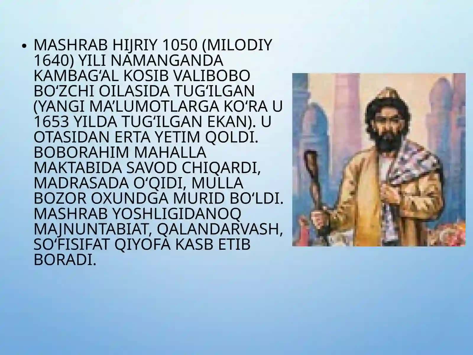 Mashrab ijodida kalomi jome' badiiy san'ati 4