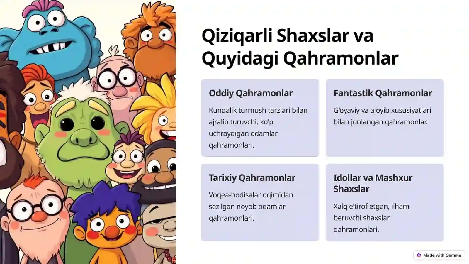 Kreativ G'oyalarni llgari Surishga
Doir Namunaviy Topshiriqlar 4