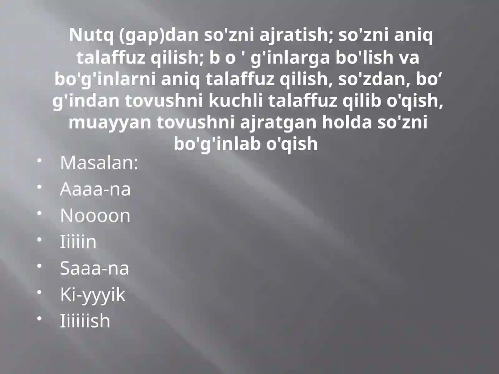Savod o’rgatish davrida yozuvga o’rgatish. Savod o’rgatishda nutq o’stirish 4