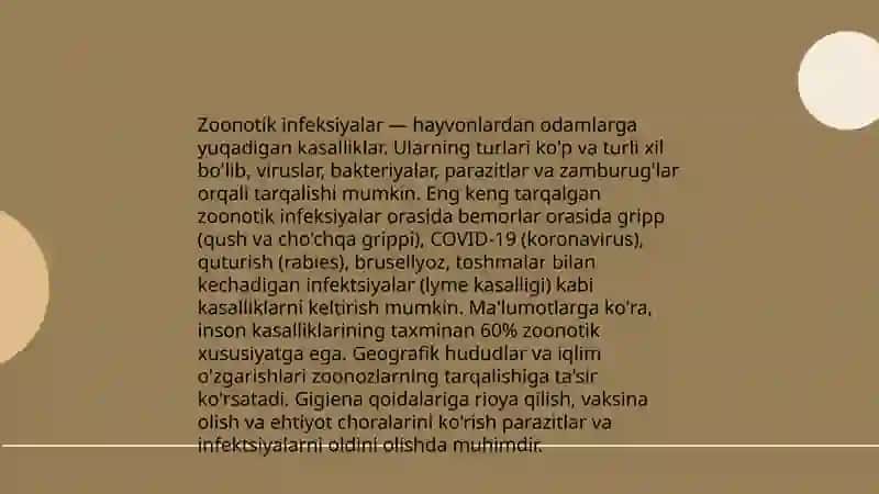 Zooantropoz infeksiyalar 4