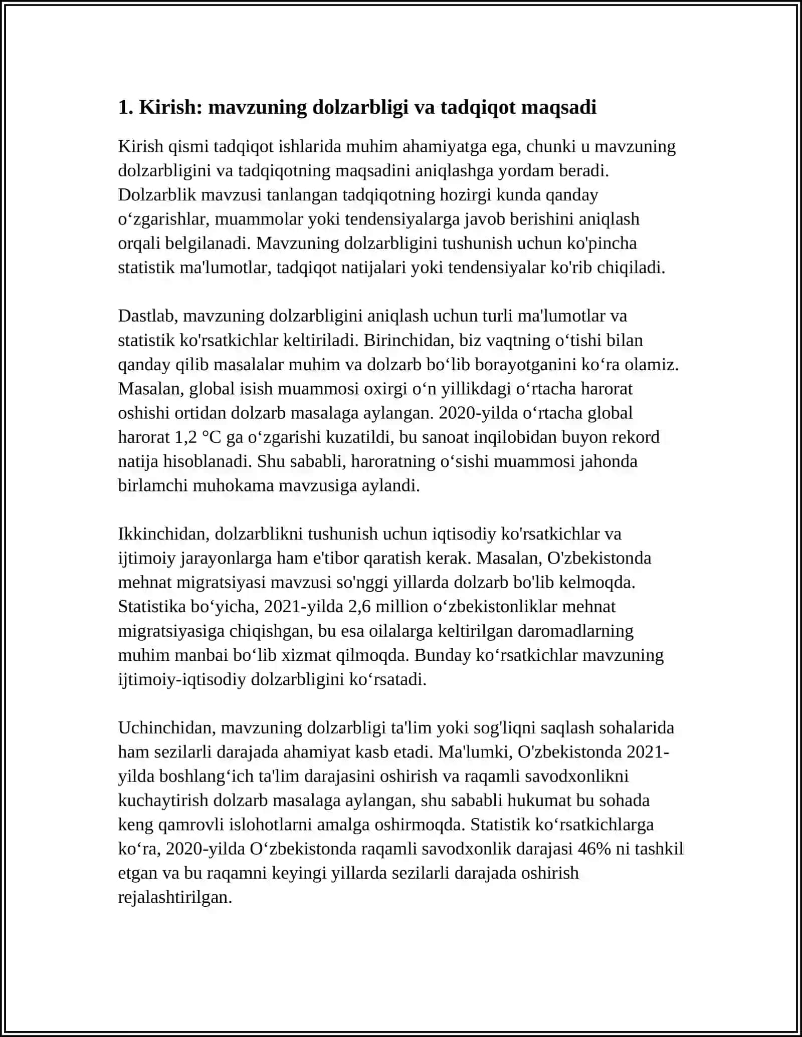 STATISTIKA FANIDAN MUSTAQIL ISH MAVZUSI:AHOLI SONI TO'G'RISIDA STATISTIK MALUMOT 4