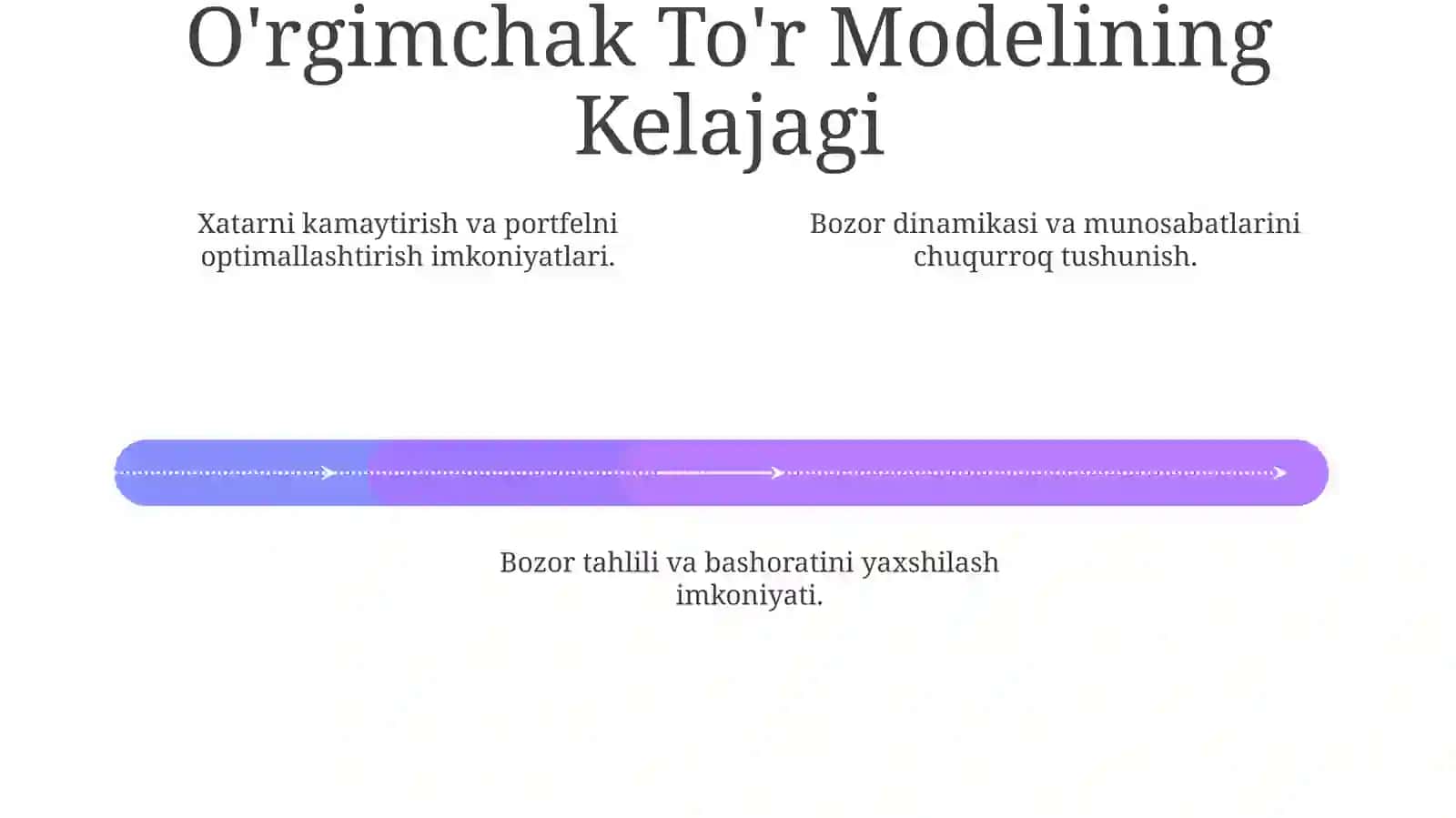 Bozorning o'rgimchaksimon modeli 4