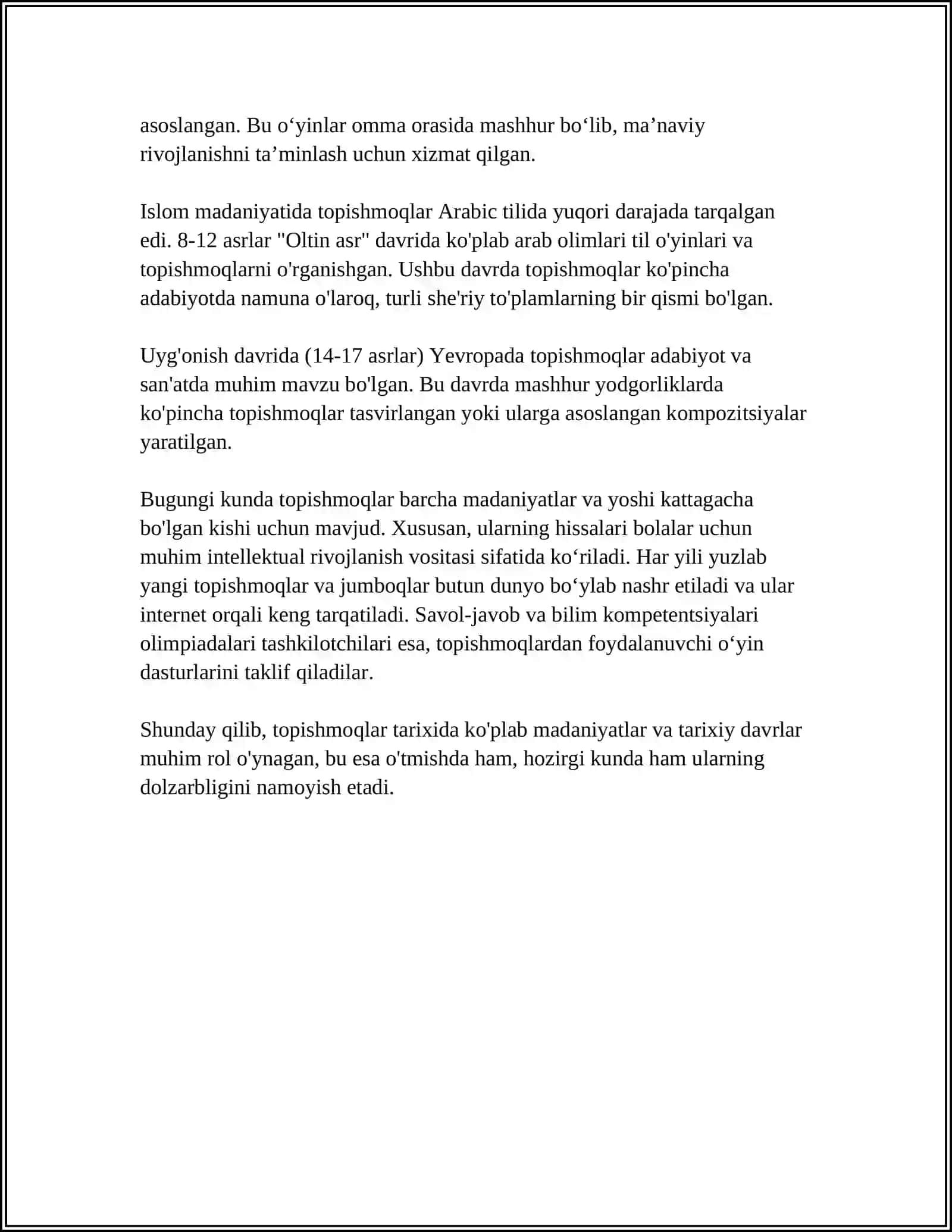 TOPISHMOQ VA UNING TAHLILI 4