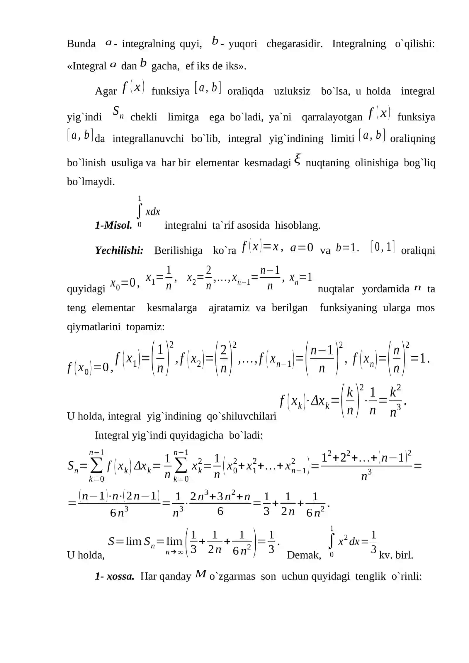 Geometrik va fizik masalalarni aniq integral yordamida hisoblash 4