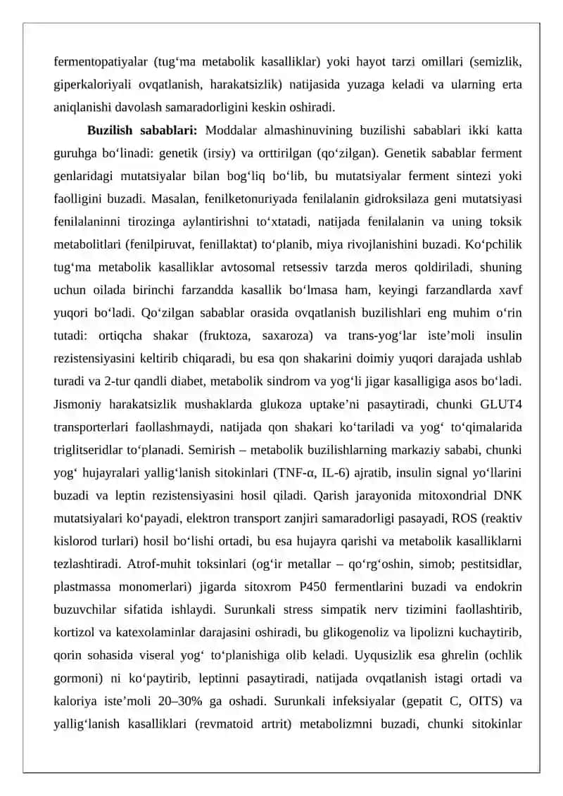 Moddalar almashinuvining buzilishi kasalliklari va davolash jismoniy tarbiyasi 4