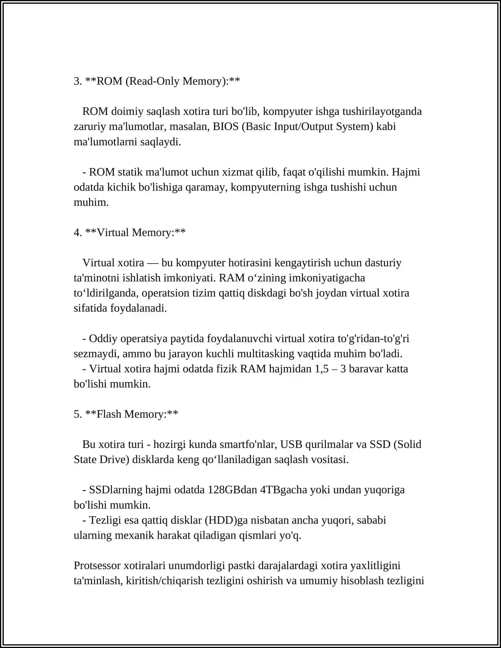 Protsessorlar xotiralari 4