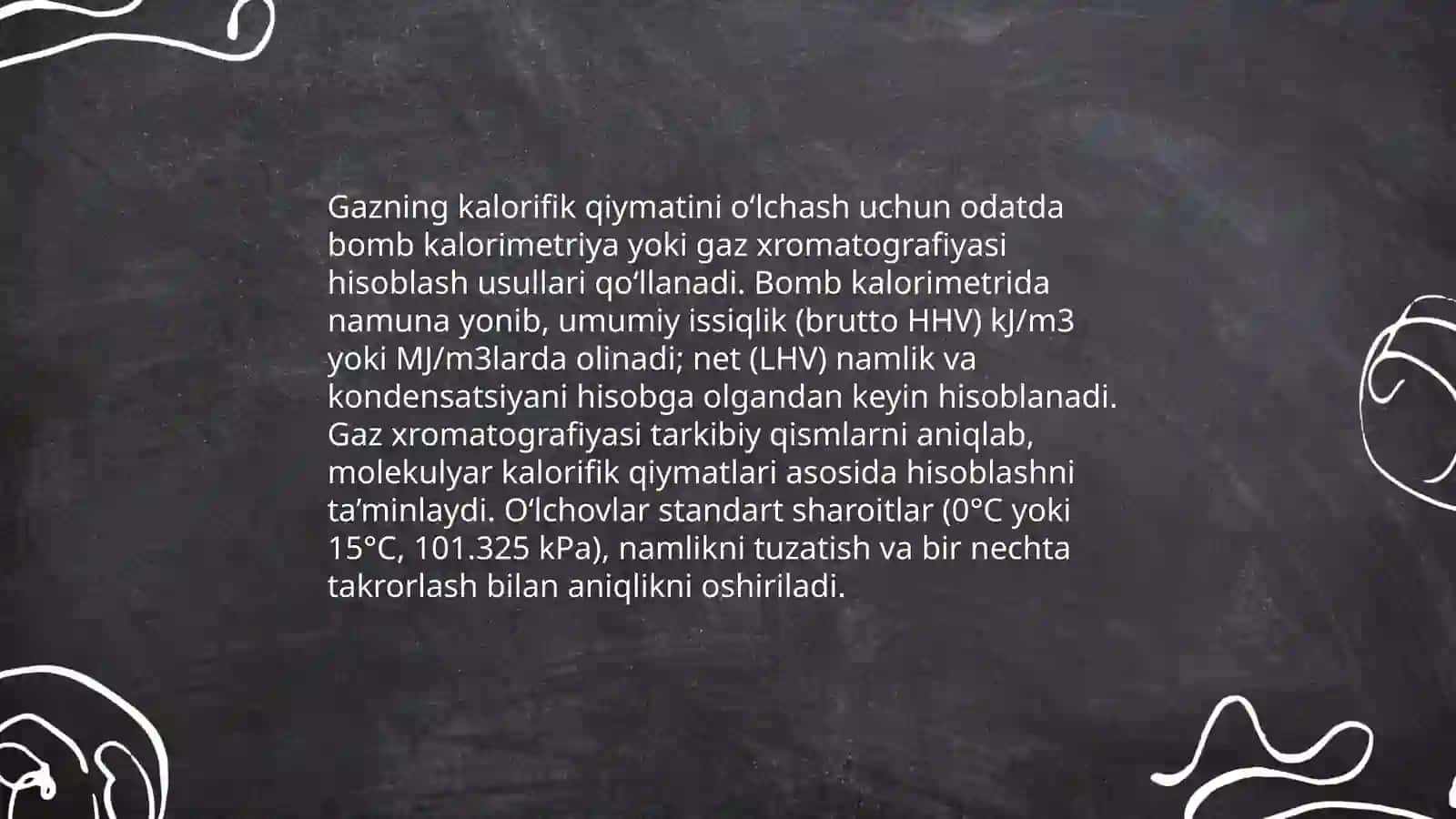 Gaz tarkibini aniqlash 4