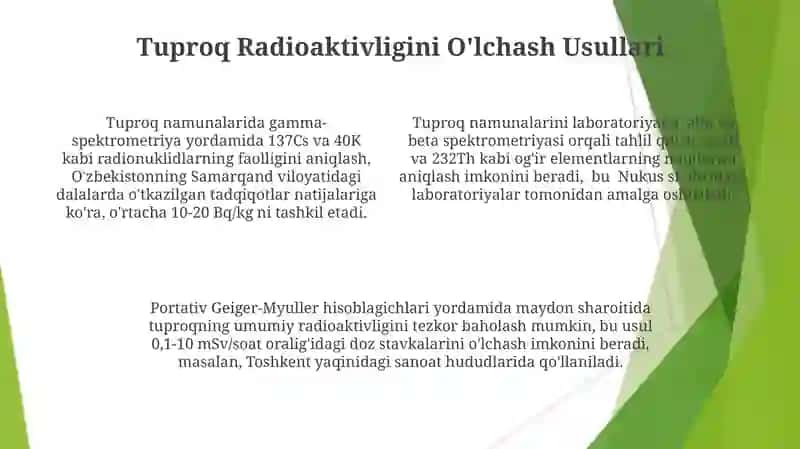 Tuproqning radioaktivligi 4