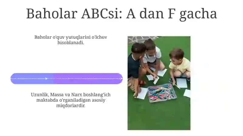 Boshlang'ich maktabda o'rganiladigan asosiy miqdorlar 4