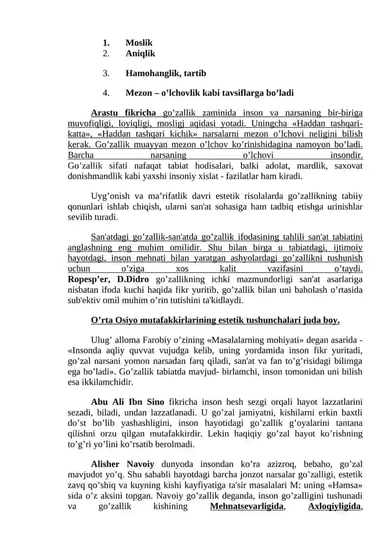 ESTETIKANING ASOSIY TUSHUNCHALARI 4