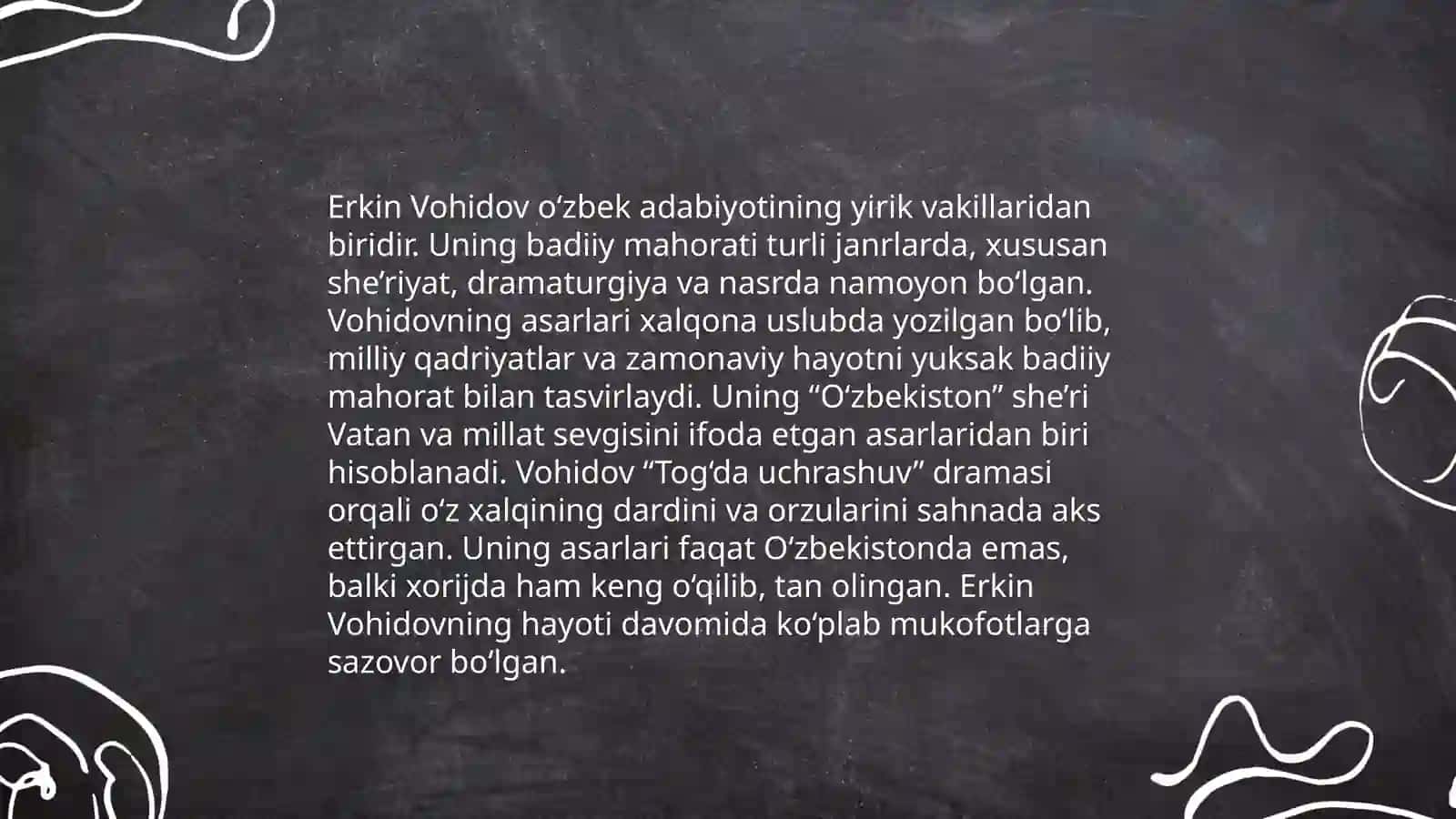 Erkin Vohidovning "So'z latofati" asari va badiiy ijod muammolari 4