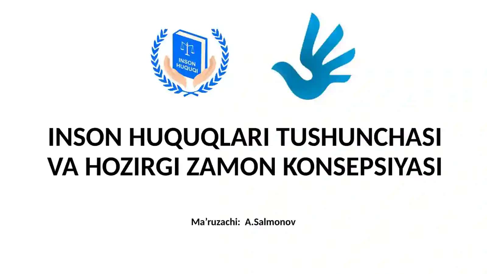 “Insonhuquqlari”, “Ayollarhuquqlari”,“Bolahuquqlari”maxsuskursi 4