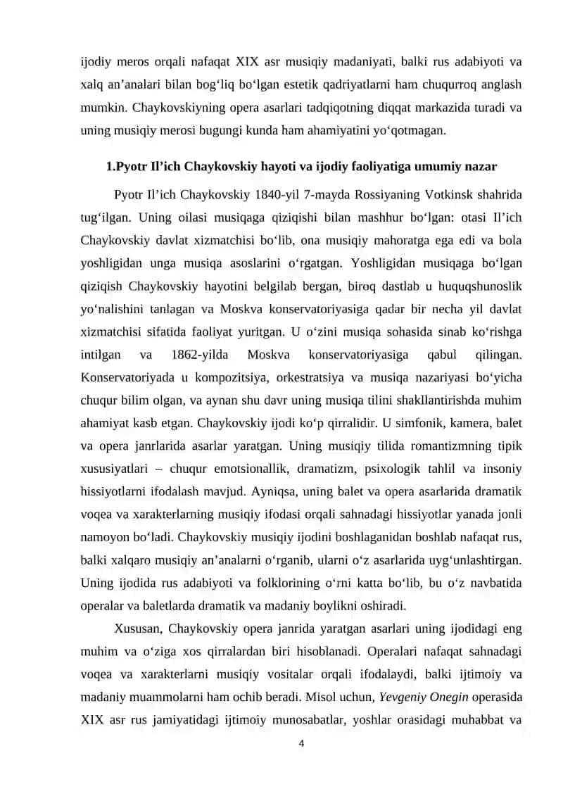 Chaykoviskyini opera ijodi 4