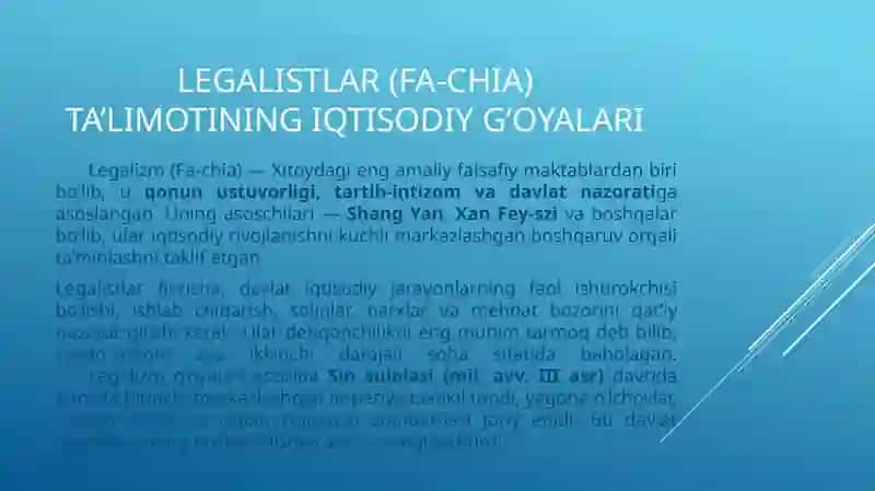 QADIMGI XITOYDA IQTISODIY G‘OYALAR 4