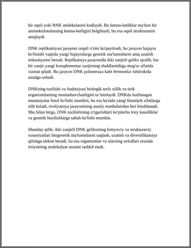 IRSIYATNING MOLEKULYAR ASOSLARI 4