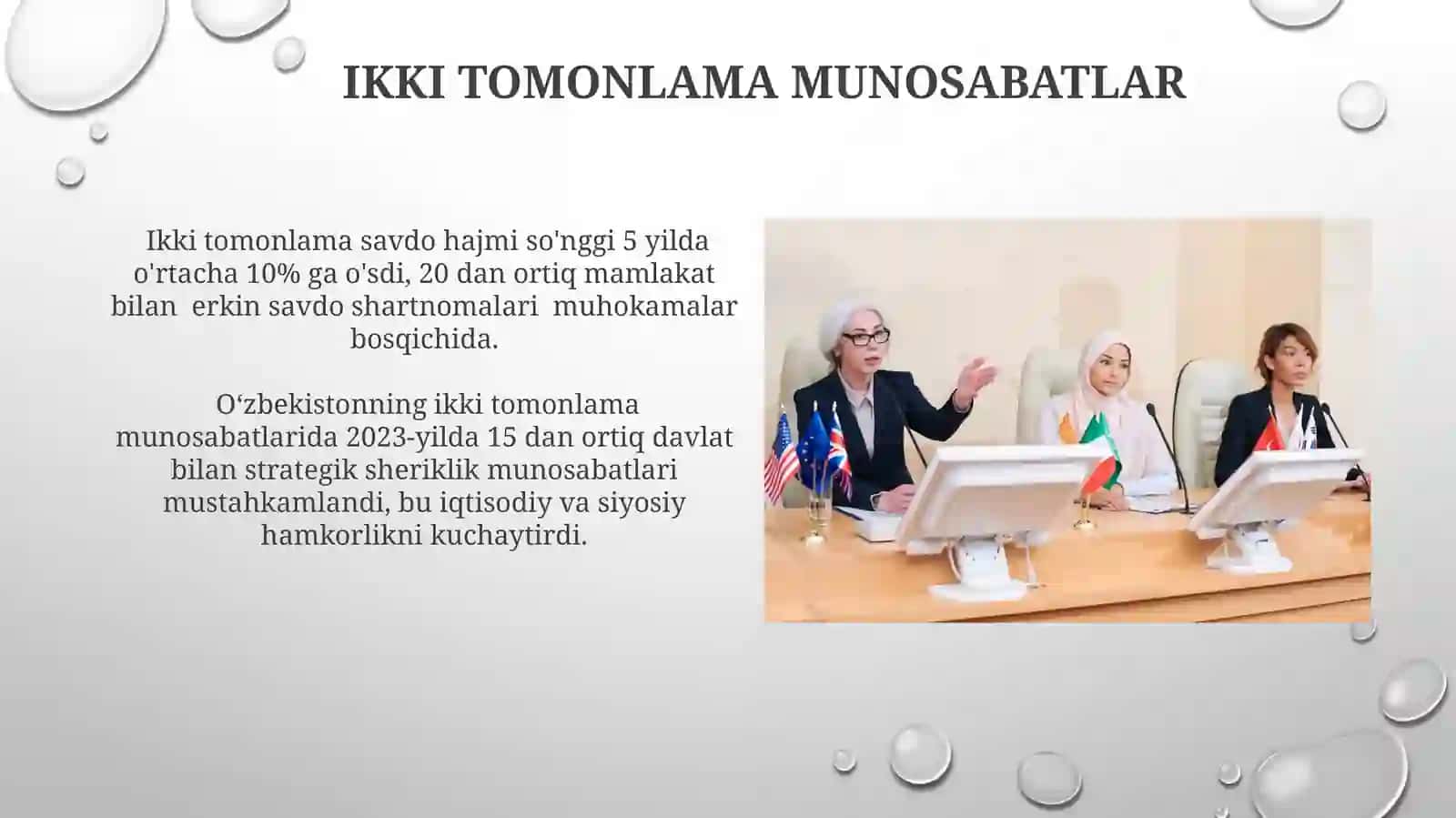 Oʻzbekistonning xalqaro tashkilotlar bn hamkorlik aloqalari 4