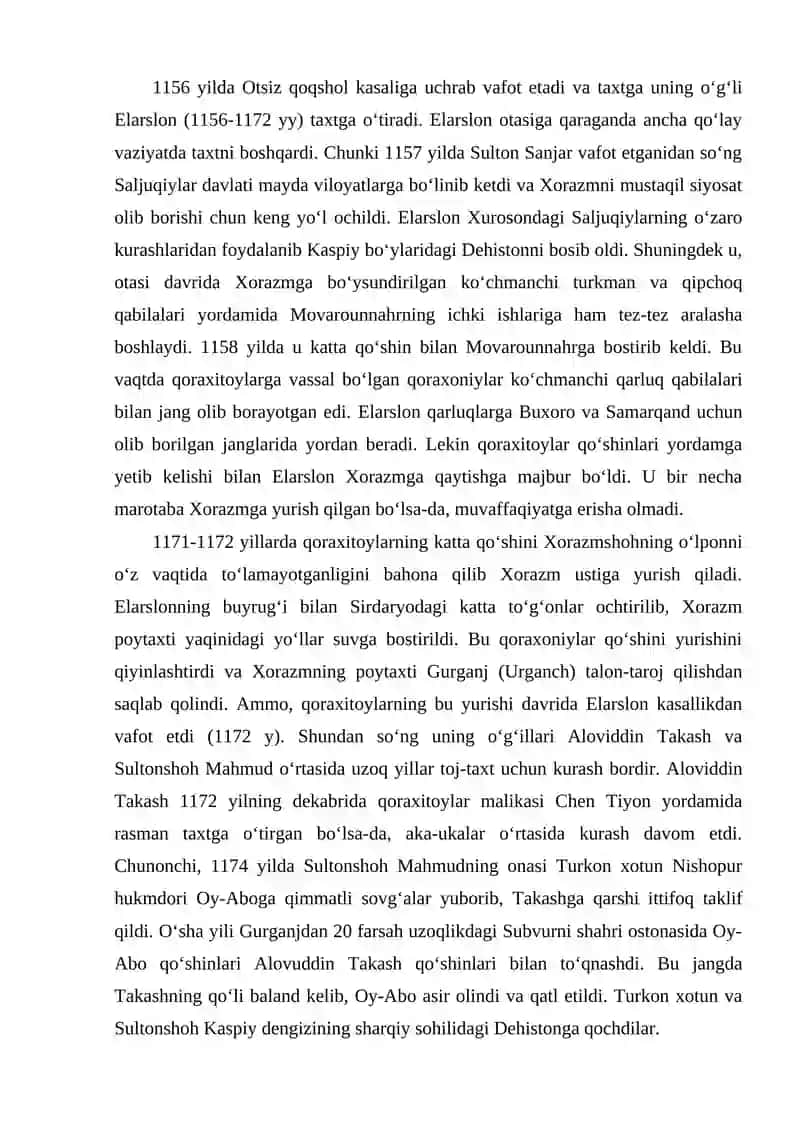 Xorazmshohlar Davlatining Boshqaruv Tartibi 4