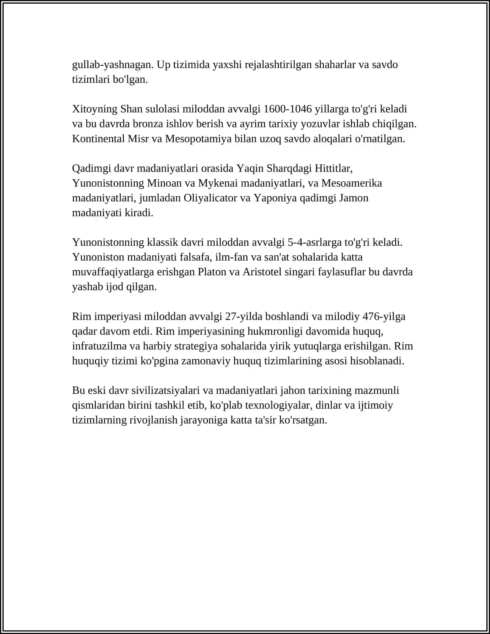 Qadimgi dunyo tarixi asoslari 4