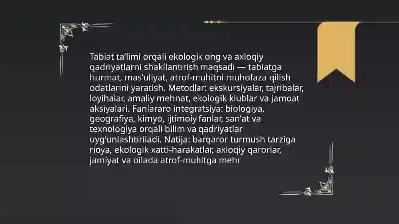 Tabiat bilan tanishtirish fanining intellektual rivojiga ta'siri 4