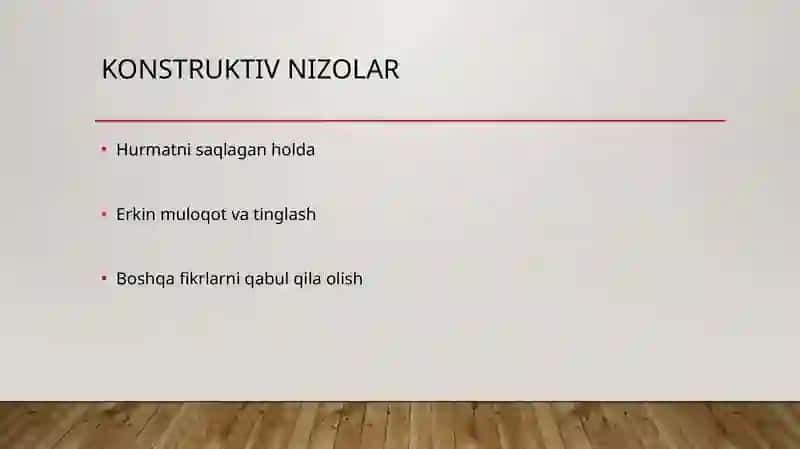 Konstruktiv va destruktiv nizolar 4
