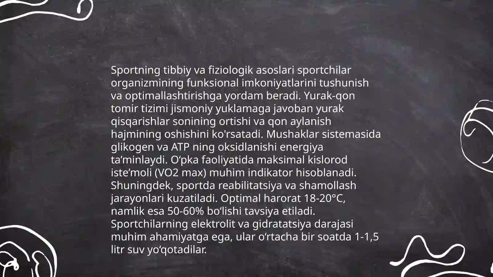 JISMONIY TARBIYA GIGIENASI VA SPORTNING TIBBIY FIZALOGIK ASOSLARI O'QUV FAN SIFATIDA TUTGAN O'RNI 4