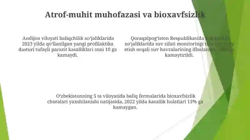 Baliqchilikda vetenariya-sanitariya tadbirlarini tashkil etish 4