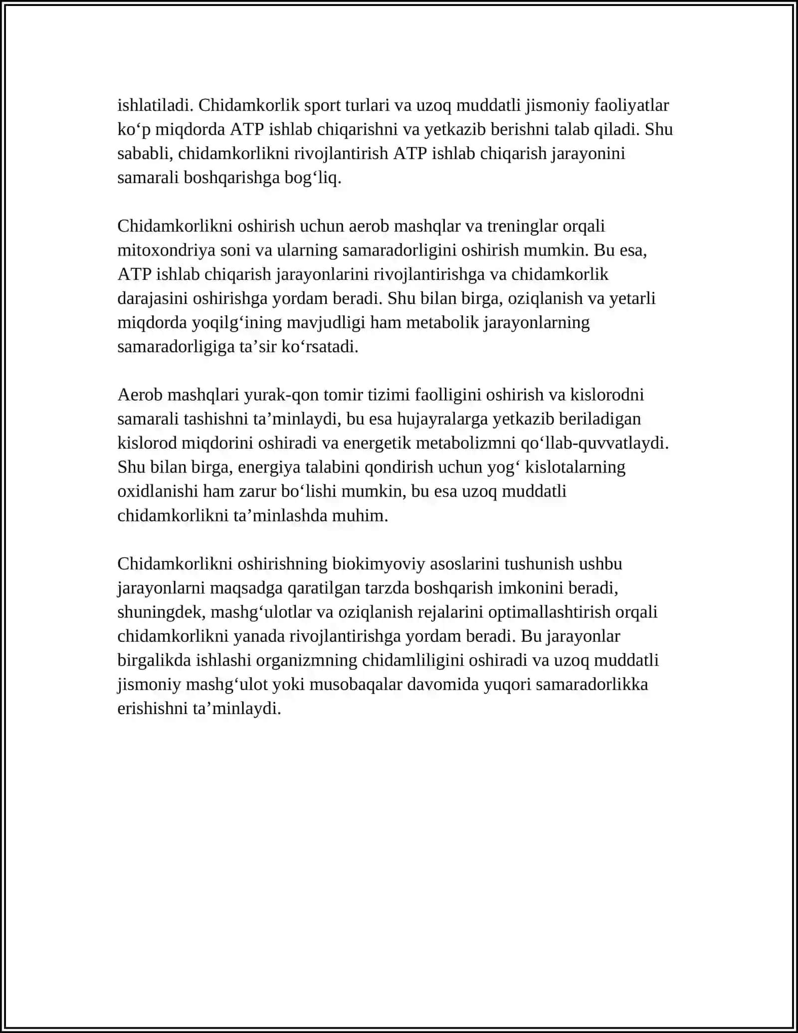 CHIDAMKORLIKNING BIOKIMYOVIY ASOSLARI VA ULARNING RIVOJLANTIRISH USULLARI 4