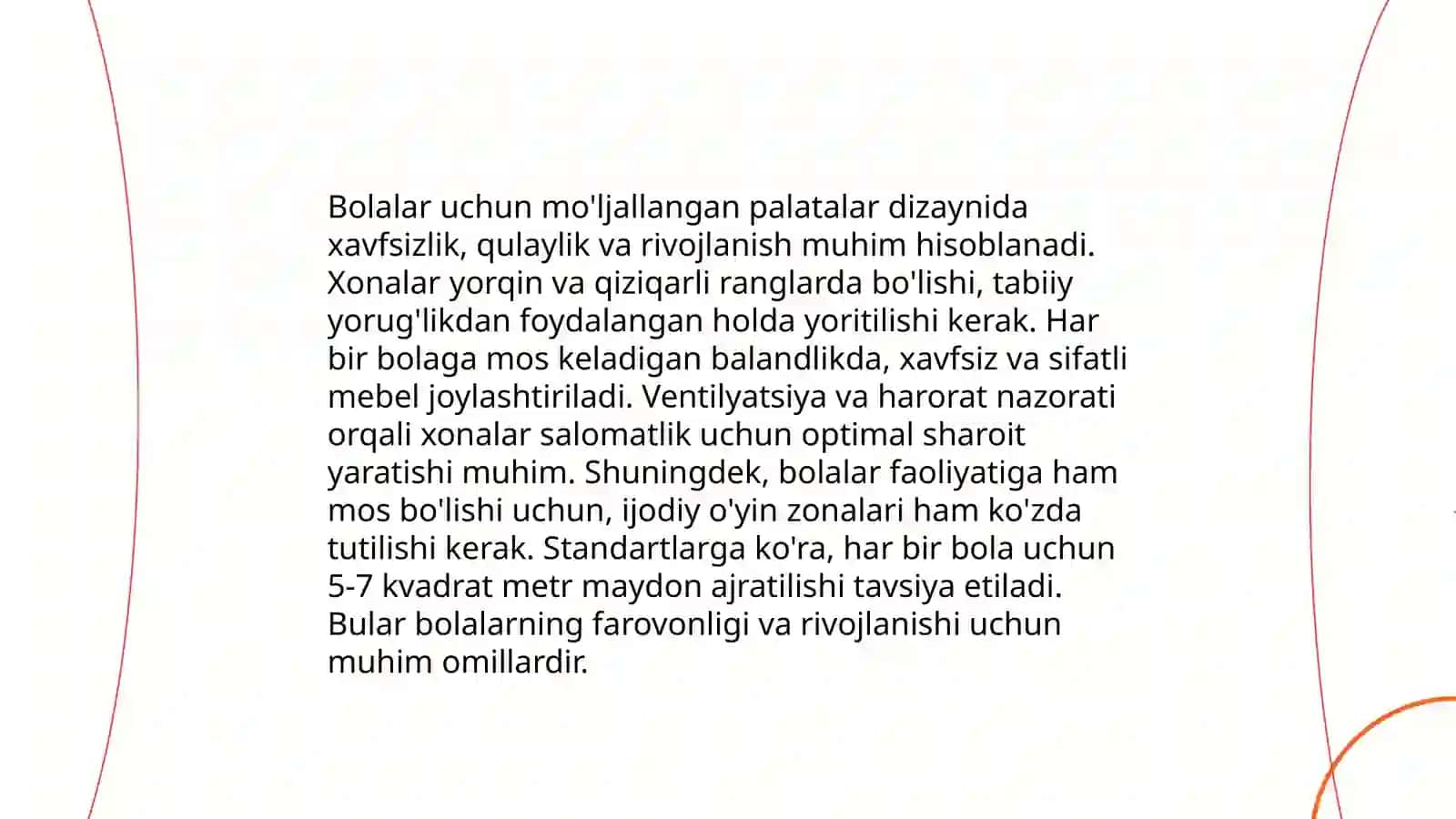 Bolalar kasalliklari shifoxonalarini loyihalash 4