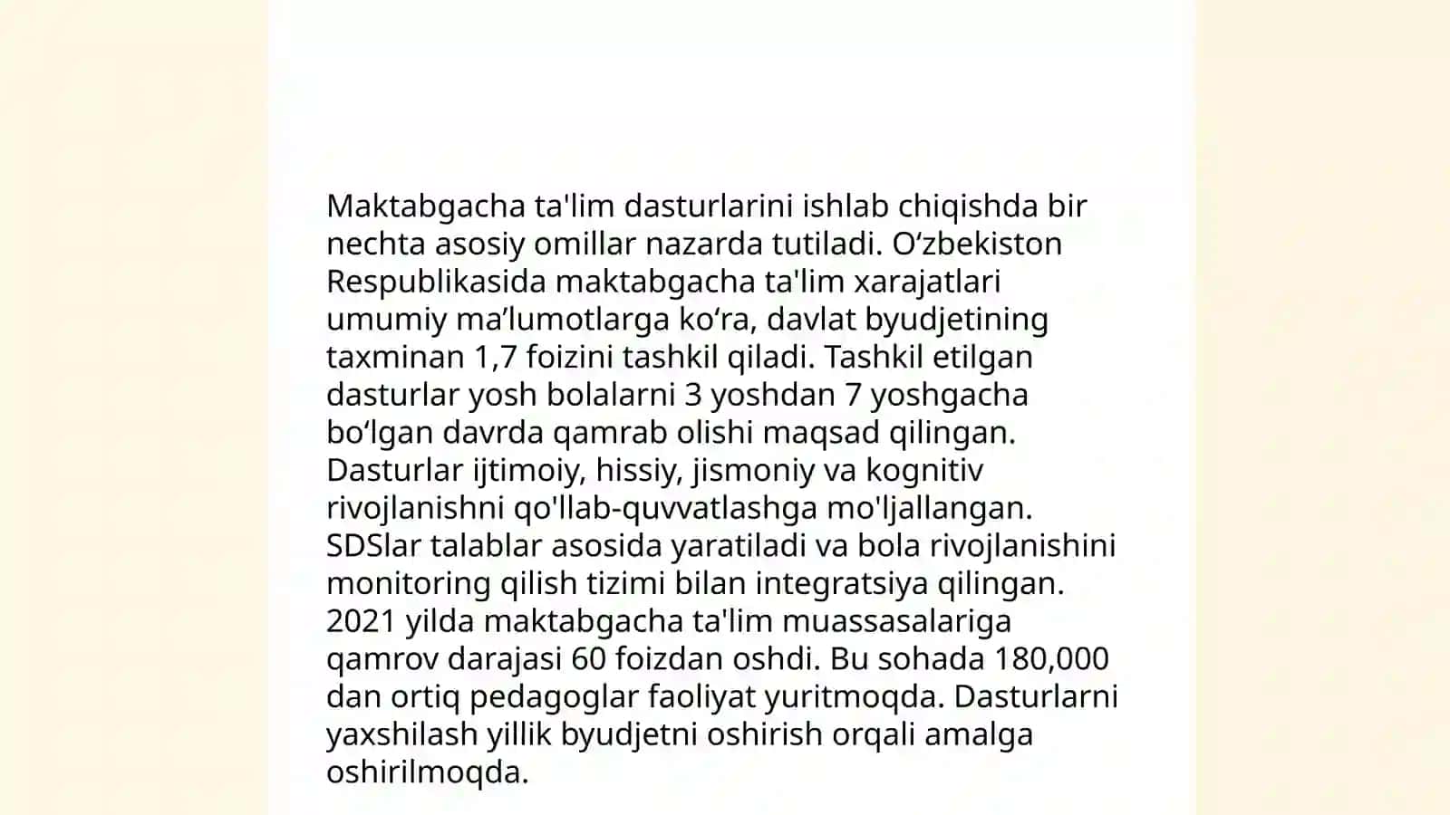 Maktabgacha taʼlim tashkiloti faoliyatini tashkil etish va boshqarish 4