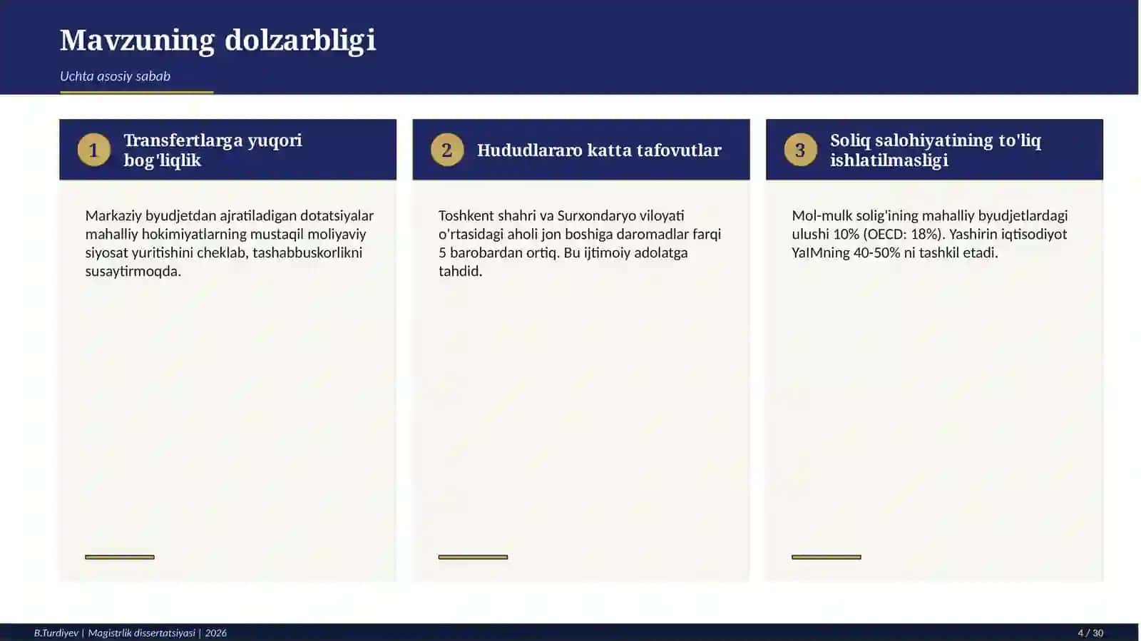 TERMIZ IQTISODIYOT VA SERVIS UNIVERSITETI MAGISTRLIK DISSERTATSIYASI HIMOYASI 4