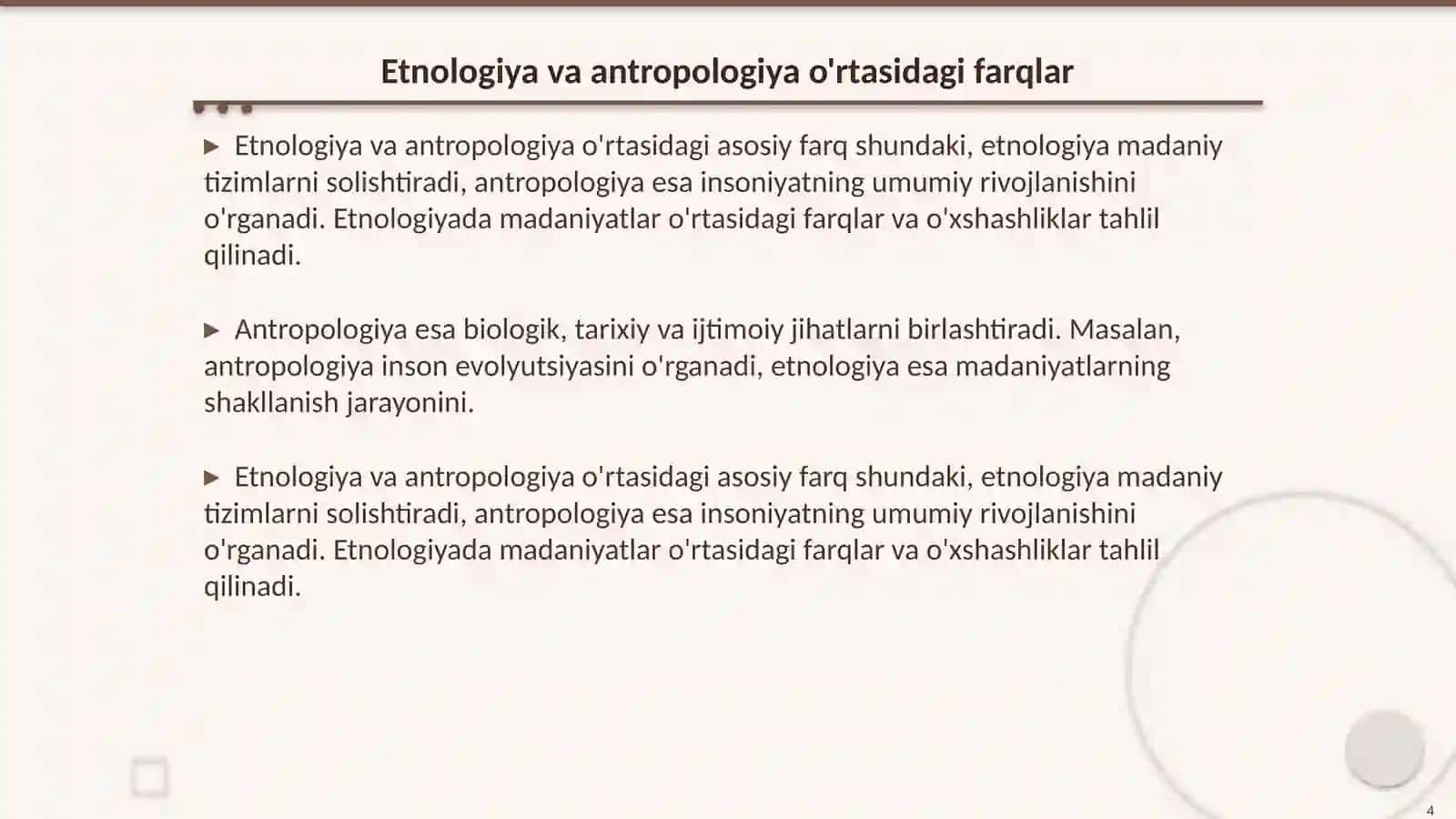Etnologiya fani tarixi umumiy tavsifi ilmiy adabiyotlar tavsifi 4