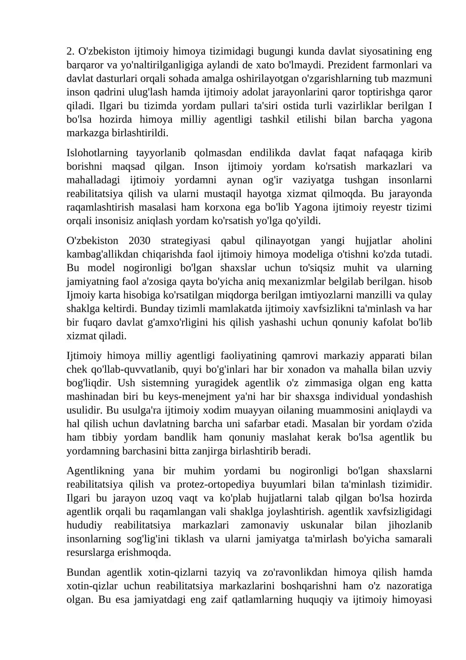 Ijtimoiy yordam tizmida pirzdet farmonlari davlat dasturlari 4