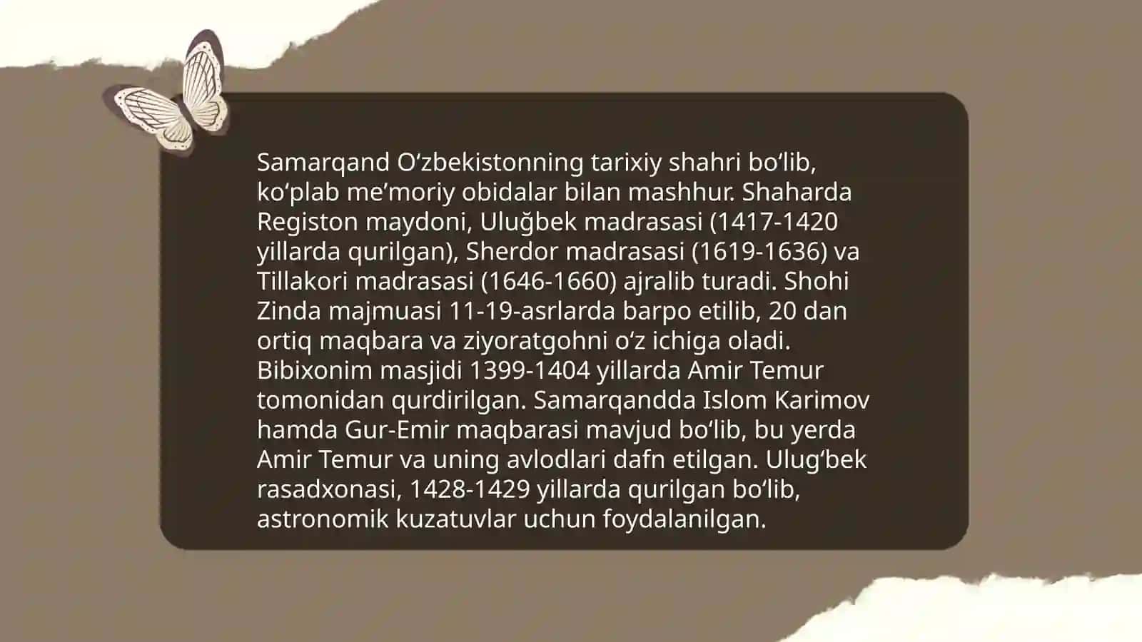 Õzbekistondagi madaniyat va sonoat 4