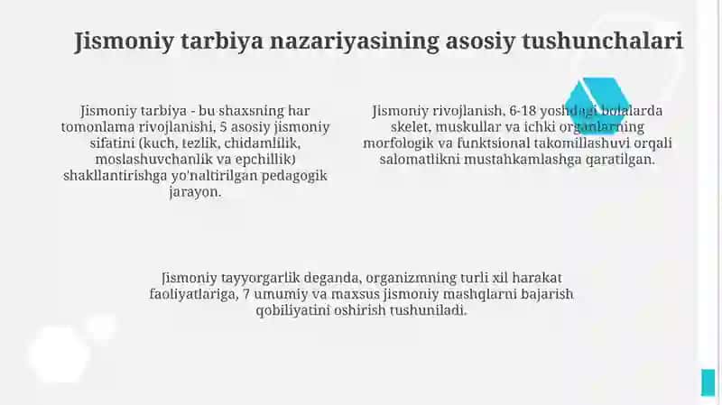 Jismoniy Madaniyat Nazariyasi 4