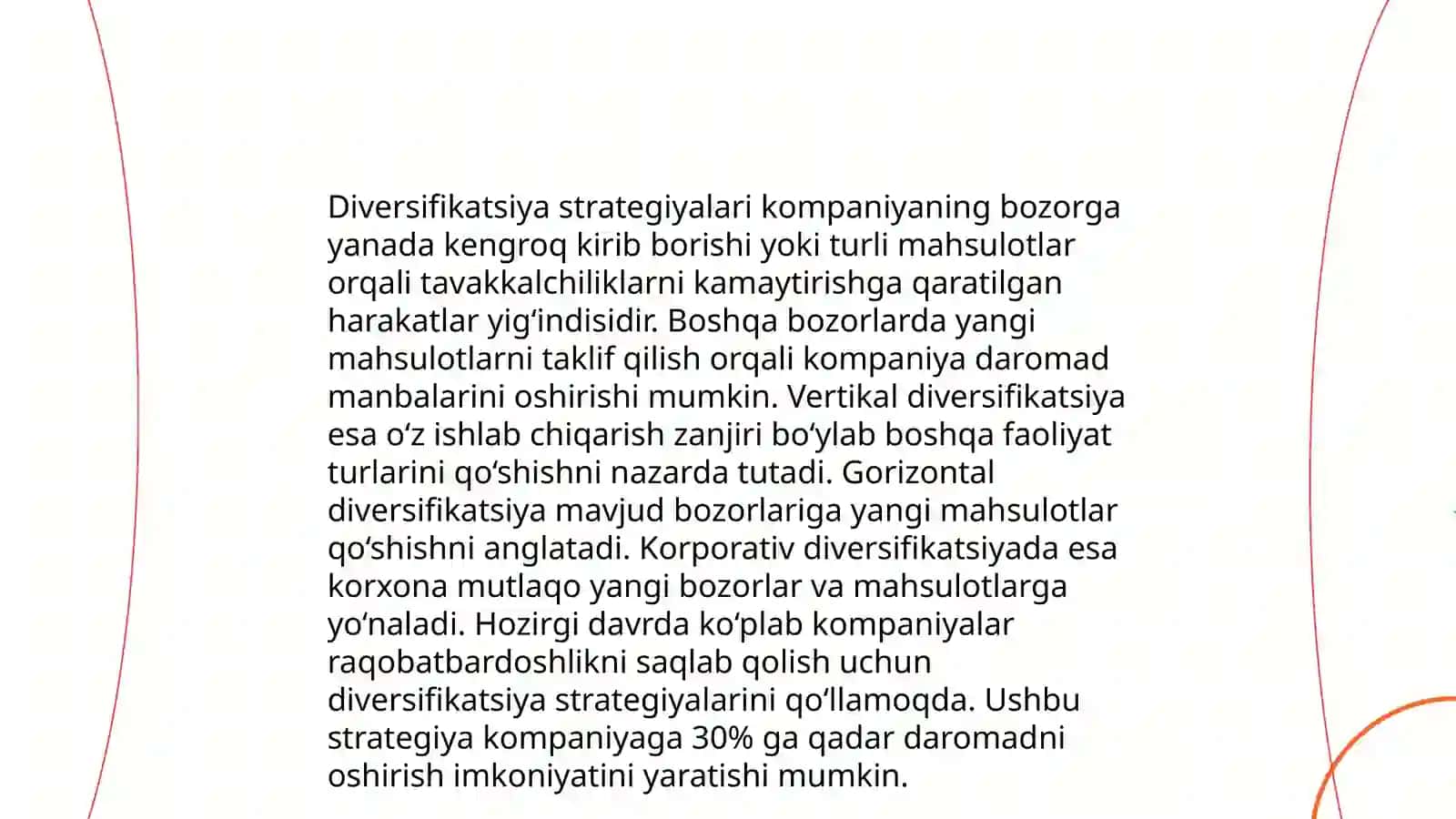 Diversifikatsiya - riskni kamaytirish yo'nalishi sifatida 4